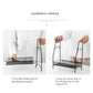 2 Layer Multi-Purpose Mini Portable Iron Organizer Shelf...